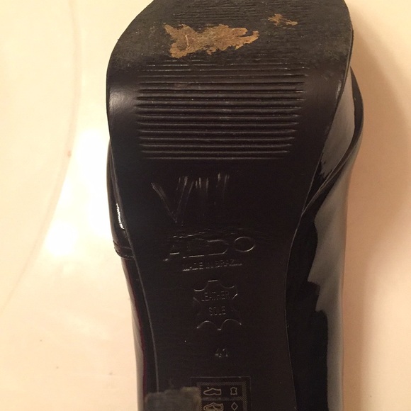 ALDO BLACK PUMPS❣️SZ. 41 ON BOTTOM MY SZ IS 10 - Picture 5 of 6